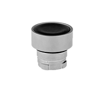 Головка кнопки плоская, черный, мет. MTB2-BA2 | код 43149 | MEYERTEC