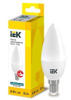 Лампа LED ALFA C35 свеча 8Вт 230В 4000К E14 (6шт) IEK | код LLA-C35-8-230-40-E14-6 | IEK