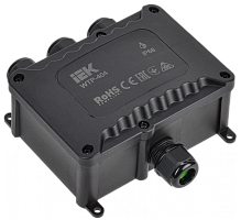 Коробка распред. герметичная WTP-404 4 ввода IP68 IEK | код UWB10-O-450-41-04-68 | IEK