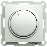 W59 СВЕТОРЕГУЛЯТОР (диммер) поворотный 400Вт 230В механизм МАТОВЫЙ ХРОМ | код SR-5S3-5-86 | Systeme Electric