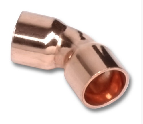 Отвод двухраструбный 45 град. медь пайка 22, модель 5041 (1504122) | код RG008TB9S3A99V | Sanha Отвод двухраструбный 45 град. медь пайка 22, модель 5041 (1504122) | код RG008TB9S3A99V | Sanha