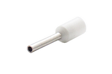 Наконечник штыревой втулочный изолированный НШВИ 0,5-8 цвет белый | код NSHvI-0,5-8-W | Engard