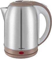 Чайник электрический Supra KES-1825 1.8л. 1500Вт серебристый/бежевый (корпус: нержавеющая сталь) | код 1942697 | SUPRA