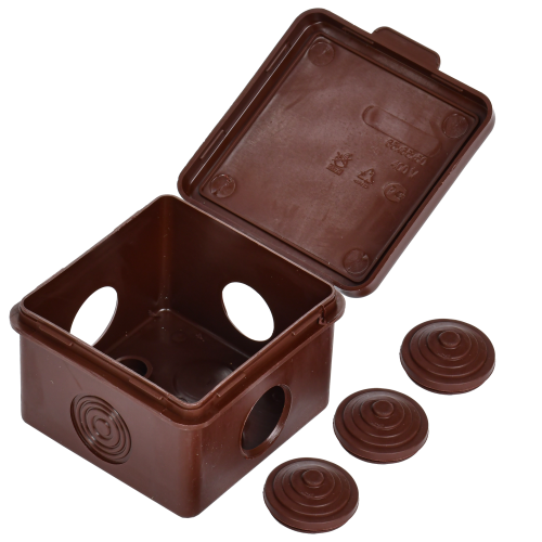 Коробка расп. КМ 65х65х50мм о/к IP54 4 вв. дуб IEK | код UKO31-065-065-050-K24-54 | IEK фото 3 Коробка расп. КМ 65х65х50мм о/к IP54 4 вв. дуб IEK | код UKO31-065-065-050-K24-54 | IEK фото 3