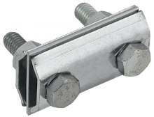 Заж. соед. двойн. сквозной пр.-пр. 8мм оц. сталь IEK | код ZCC84-11-1-08 | IEK