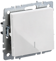 BRITE Выключ. 1-кл. прох. с инд. 10А ВС10-1-7-БрБ бел. IEK | код BR-V12-1-10-K01 | IEK