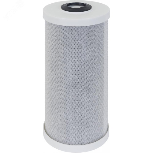 Картридж для магистрального фильтра CTO - 10BB из прессованного угля, от хлора, органики, для х/в | код 1016 | Гидротек