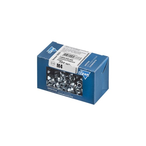 Гайка DIN985 М4 самоконтрящаяся оцинкованная (300 шт) | код 105251 | Tech-KREP фото 3