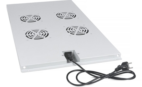 Cabeus TRAY-100 Модуль вентиляторный с 4-я вентиляторами для установки в напольные шкафы серии SH-05C, ND-05C глубиной 1000мм | код 7948c | Cabeus