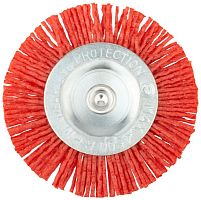 Корщетка-колесо нейлоновая со штифтом 75мм FIT 38607