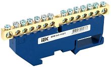 Шина нулевая на DIN-изол. ШНИ 6х9-14-Д-С | код YNN10-69-14D-K07 | IEK