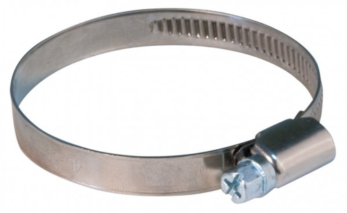 Хомут обжимной накатной 25-40мм нержавеющая сталь ширина 9мм | код 99327т | Хват