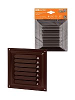 Решетка металл. 150х150, коричневая, с покрытием полимерной эмалью, TDM | код SQ1807-0707 | TDM
