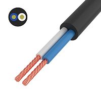 Провод соединительный ПВС 2x0,75 мм кв, черный, длина 10 метров, ГОСТ 7399-97 REXANT | код 01-8031-10 | REXANT