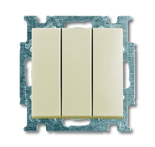 Basic 55 - Выключатель трехклавишный (сл.кость, блистер) | код 1012-0-2158-00.00-01.01-01.00 | ABB Basic 55 - Выключатель трехклавишный (сл.кость, блистер) | код 1012-0-2158-00.00-01.01-01.00 | ABB