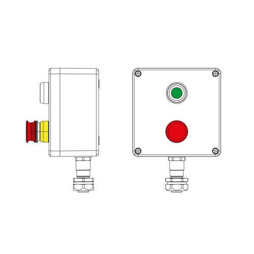 Взрывозащищенный пост управления из полиэстера CPE-P-05-(1xP1G(11)-1xP3E(11))-1xKAEPM2MHK-20(C)1Ex d e IIC Т5 Gb / Ex tb IIIC T95°C | код 2231.051.22.11B | DKC Взрывозащищенный пост управления из полиэстера CPE-P-05-(1xP1G(11)-1xP3E(11))-1xKAEPM2MHK-20(C)1Ex d e IIC Т5 Gb / Ex tb IIIC T95°C | код 2231.051.22.11B | DKC