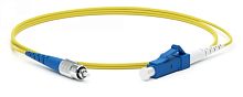 Патч-корд волоконно-оптический (шнур) SM 9/125 (OS2) FC/UPC-LC/UPC 2 мм simplex LSZH 30 м, Hyperline FC-S2-9-FC/UR-LC/UR-H-30M-LSZH-YL | код 243835 | Hyperline