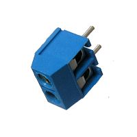 Клеммная колодка винтовая RUICHI XY301V-A-2P на 2 клеммы M2.5, шаг 5 мм, 17.5 А, 22-14 AWG | код 64446 | Ruichi