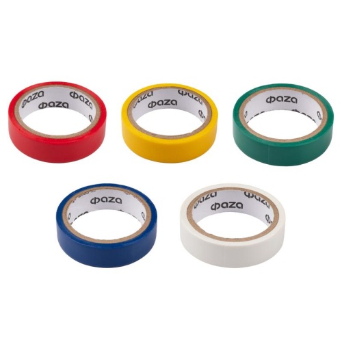 Изолента 15ммх5м комплект 5 цветов | код 5017214 | JazzWay фото 4