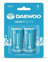 Элемент питания солевой C/R14 1.5В Heavy Duty 2021 BL-2 (уп.2шт) | код 5029422 | DAEWOO