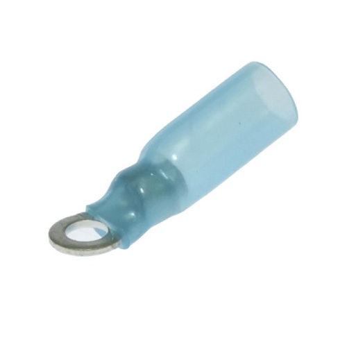 Наконечник кольцевой изолированный RUICHI RV2-3.5 HST, 19 А, 16-14 AWG, синий, латунь луженая | код 108146 | Ruichi