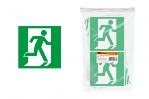 Знак Выход здесь (правосторонний) 150х150мм TDM | код SQ0817-0043 | TDM