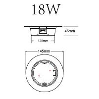 Светильник светодиодный встраиваемый LED 21-18-6K круглый 18Вт 6500К | код Б0062146 | ЭРА