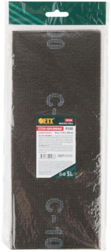 Сетки шлифовальные 115х280 мм, 3 шт Р 100 | код 38304 | FIT фото 2