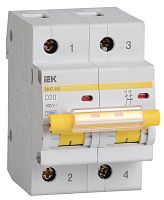 Автоматический выключатель ВА47-100 2Р 20А 10кА D | код MVA40-2-020-D | IEK 