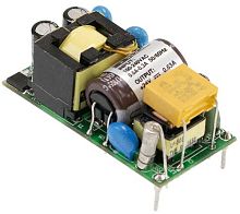 Источник питания AC-DC, 15Вт, вход 80...264В AC 47...440 Гц, выход 15В/1А, изоляция 4000В AC, на плате 49х23.8х23мм, -35...+85C | код MFM-15-15 | MeanWell
