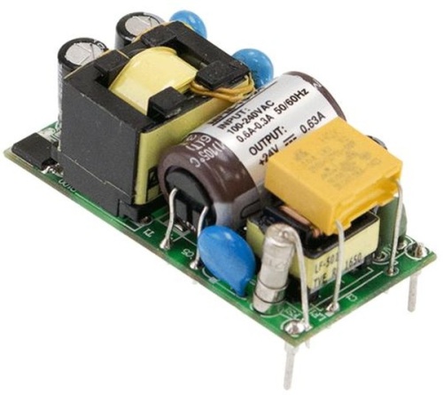 Источник питания AC-DC, 15Вт, вход 80...264В AC 47...440 Гц, выход 15В/1А, изоляция 4000В AC, на плате 49х23.8х23мм, -35...+85C | код MFM-15-15 | MeanWell Источник питания AC-DC, 15Вт, вход 80...264В AC 47...440 Гц, выход 15В/1А, изоляция 4000В AC, на плате 49х23.8х23мм, -35...+85C | код MFM-15-15 | MeanWell