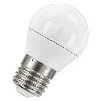 Лампа светодиодная LED 10 Вт E27 3000К 800Лм шарик 220 В (замена 75Вт) | код 4058075579897 | LEDVANCE