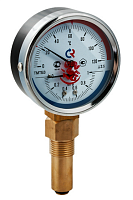 Термоманометр ТМТБ-31Р Dy 80 с нижн. подкл., 1/2", 6 бар 0-120* (L=46мм, кл. точн. 2,5) | код. ТМТБ-31Р.0406120 | VALTEC