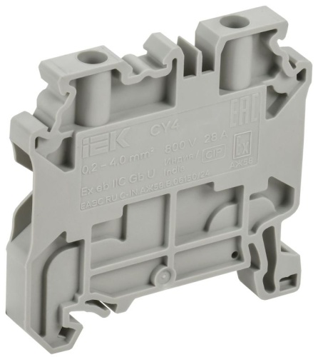 ARMAFIX Колодка клеммная CY10BU винтовая 10мм2 проходная синяя Ex IEK | код AF-CT30-00-K07-010-EX | IEK