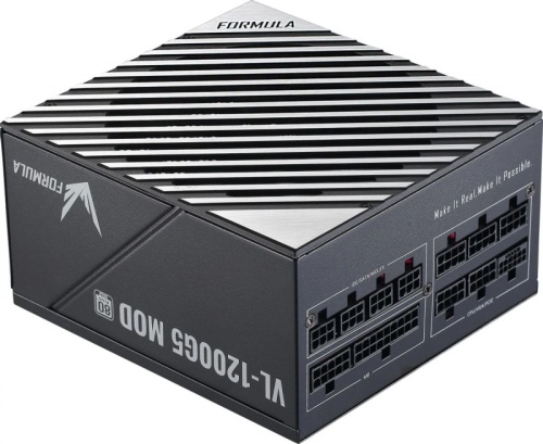 Блок питания Formula ATX 1200W VL-1200G5 MOD Gen.5 80+ gold (20+4pin) APFC 140mm fan lt.blue LED 7xSATA Cab Manag RTL | код 1919558 | FORMULA