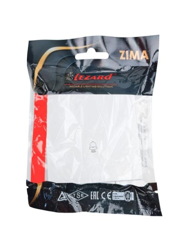 ZIMA Кнопка звонка белый безвинтовой зажим/клемма LEZARD | код 704-0288-103QC | LEZARD фото 6