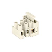 Клемма с держателем плавких вставок (6 х 30) 6,3A 3пол. под жилы сечением 2.5/4кв.мм | код 1333 | DKC