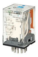 RP6.13.9.024.05 Универсальное реле 3 перекидных контакта 10А (= 24В DC) 11 штырьковый разъем | код RP613902405 | РЕЛЕОН