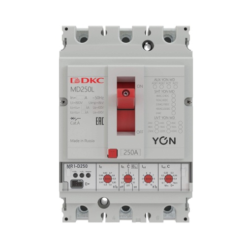 Выключатель автоматический в литом корпусе YON | код MD160H-MR1 | DKC