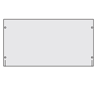 Панель сплошная 19 высота 7 U для шкафов CAE/CQE | код R5PRK7 | DKC
