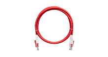 Шнур коммутационный NIKOMAX с замком U/UTP 4 пары, Кат.6 (Класс Е), 250МГц, 2хRJ45/8P8C, T568B, многожильный, BC (чистая медь), 24AWG (7х0,195мм), LSZH нг(А)-HFLTx, красный, 0,5м | код NMC-PC4UE55B-005-CS-RD | NIKOMAX