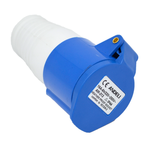 Розетка переносная AM-213 16A 220V~250V 2P+E IP44 (ANDELI) | код ADL13-025 | ANDELI Розетка переносная AM-213 16A 220V~250V 2P+E IP44 (ANDELI) | код ADL13-025 | ANDELI