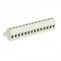 Розеточный разъем, угловой, на кабель, шаг 5,00 мм, 14 полюсов, номинальное сечение: 2,5 мм кв., винтовая фиксация провода, 400V, 12А, с маркировкой, цвет: серый, серия 8113 B | код 25.320.1453.0 | Wieland