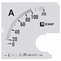 Шкала сменная для A721 100/5А-1,5 |  код. s-a721-100 |  EKF
