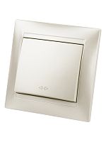 Перекрестный выключатель 1-кл. 10А перламутр Лама TDM | код SQ1815-0836 | TDM