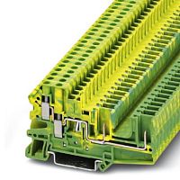 Клемма защитного провода UT 4-QUATTRO/ 2P-PE | код 3060319 | PHOENIX CONTACT