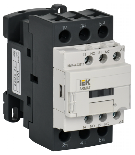 ARMAT Контактор КМИ-А-23212 LC1D 32А 48В/АС3 1НО/1НЗ IEK | код AR-ACC-21-032-048-11 | IEK ARMAT Контактор КМИ-А-23212 LC1D 32А 48В/АС3 1НО/1НЗ IEK | код AR-ACC-21-032-048-11 | IEK