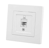 Розетка компьютерная RJ45 белая Сенеж TDM | код SQ1816-0043 | TDM