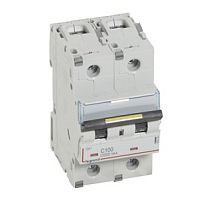 Выключатель автоматический двухполюсный DX3 10000 100А C 16кА (3 мод) | код. 409229 |  Legrand 