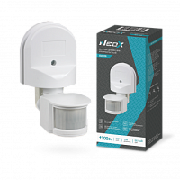 Датчик движения инфракрасный ДД 08Б 1200Вт 180 гр.12м IP44 белый NEOX | код 4690612053325 | NEOX